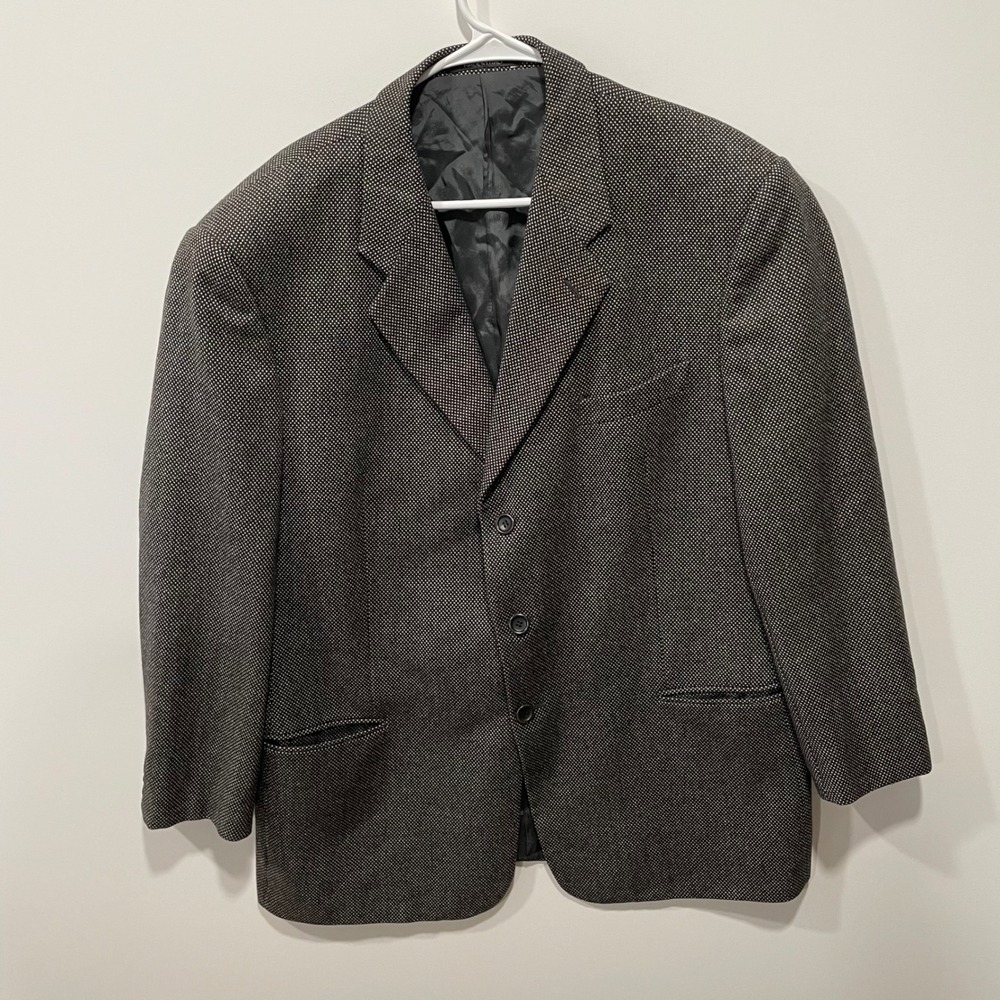 Armani Collezioni Mens Wool Cashmere Blend‎ Blazer Jacket Made in Italy Size 46R